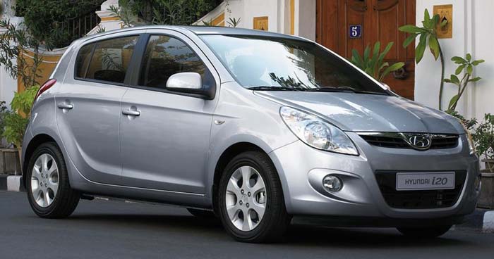 The exterior of the Hyundai i20 is 