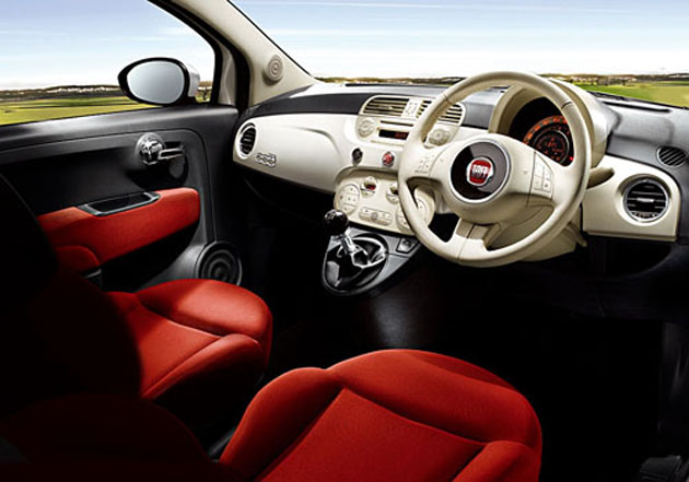 Fiat 500 Interior Pink. Fiat 500 Interior Photos. of
