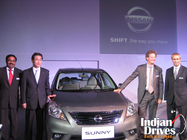 Nissan Sunny launched in India Currently the Sunny would be available only