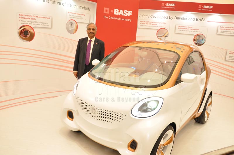BASF reveals its 'Smart Forvision' concept car in India