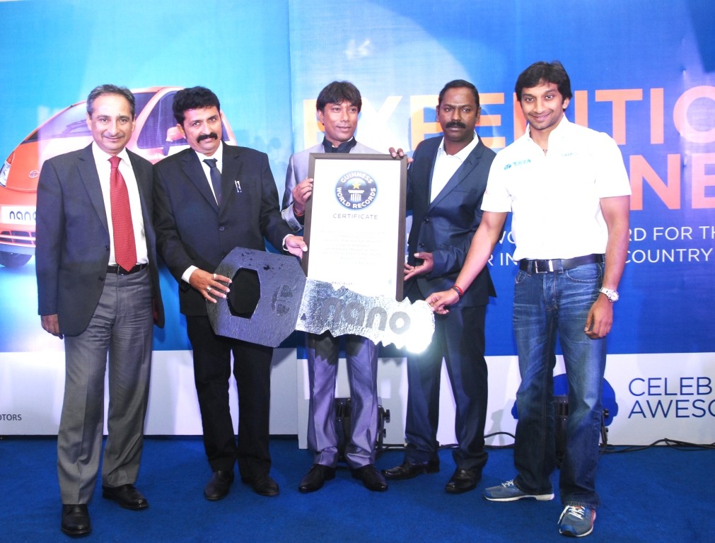 Tata Nano celebrates New World Record