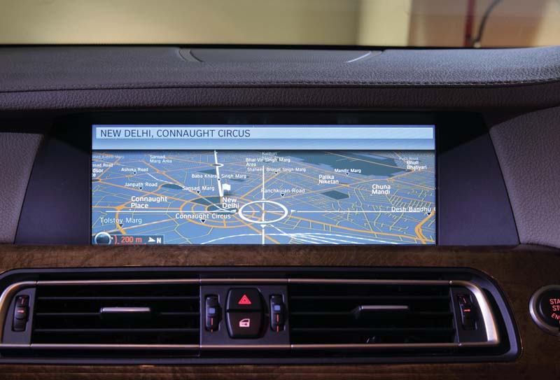 Indian navigation maps on BMW 7 series