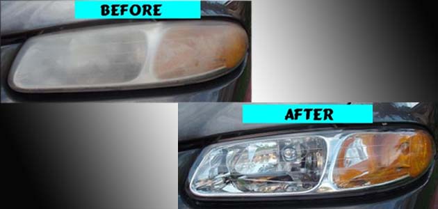How to clean car headlamps