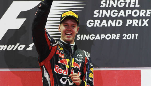 Vettel in Singapore GP
