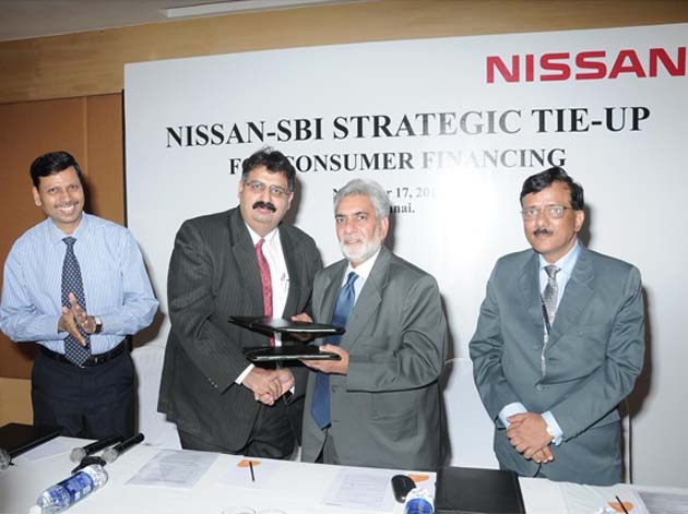 Nissan Counterfeits Strategic Tie-Up with State Bank of India for Finance Options