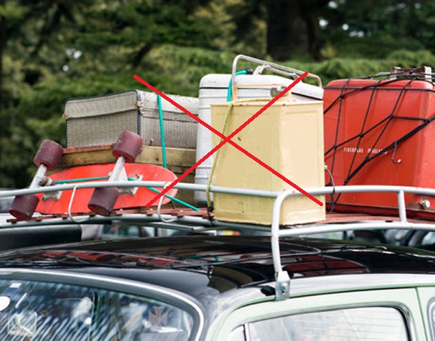 Remove additional weight from your vehicle