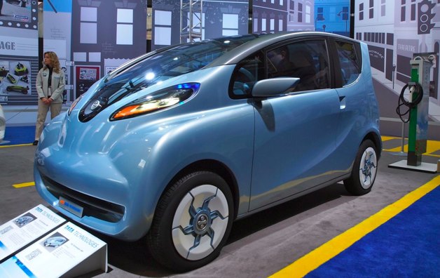 Tata eMO EV concept car in Detroit Auto Show