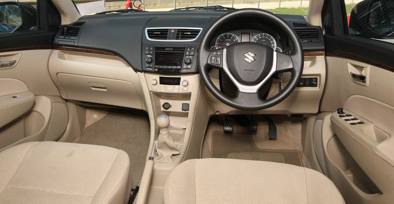 2012 Maruti Suzuki Swift Dzire interior