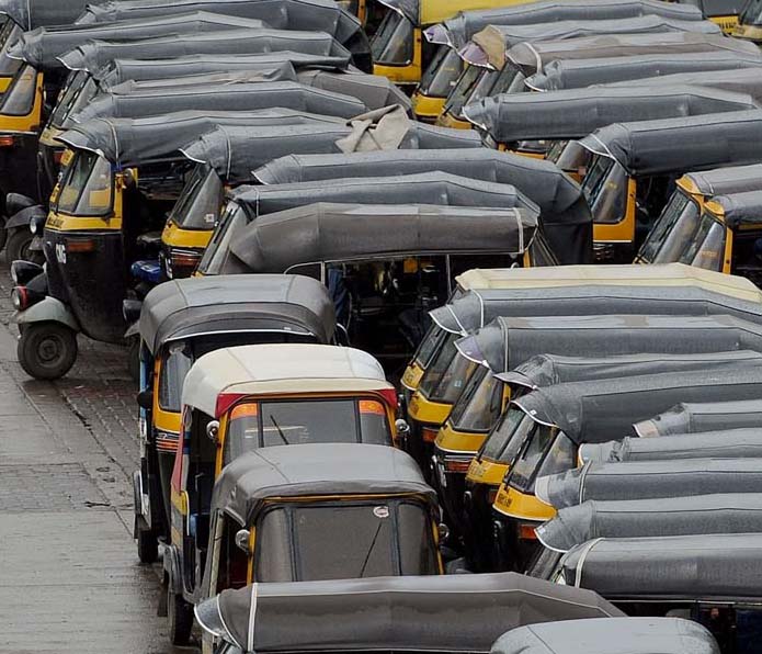 Auto rickshaw strike in maharashtra Auto rickshaw strike in maharashtra