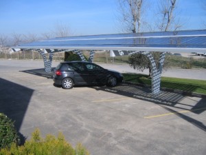 Park at a shady spot