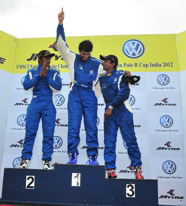 Ameya Walavalkar wins Race One of Round Two in VW Polo R Cup