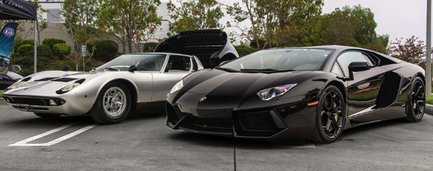 Miura and Aventador Old and New