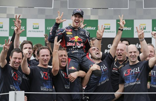 Sebastian Vettel becomes the youngest F1 Triple Champion Sebastian Vettel becomes the youngest F1 Triple Champion