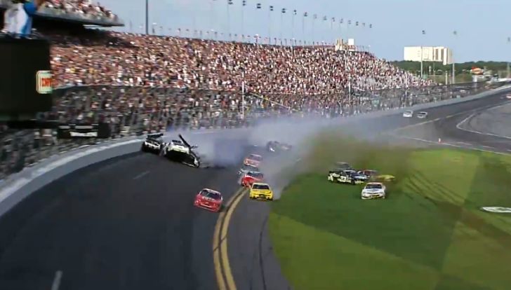 Daytona pile-up crash Daytona pile-up crash