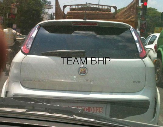 Fiat Punto Abarth Evo Back View