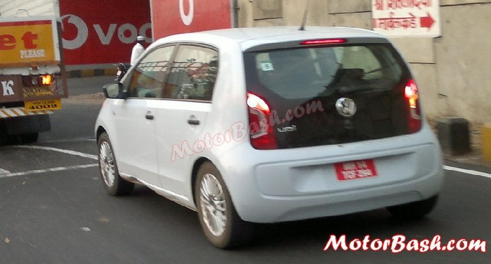 Volkswagen Up caught testing