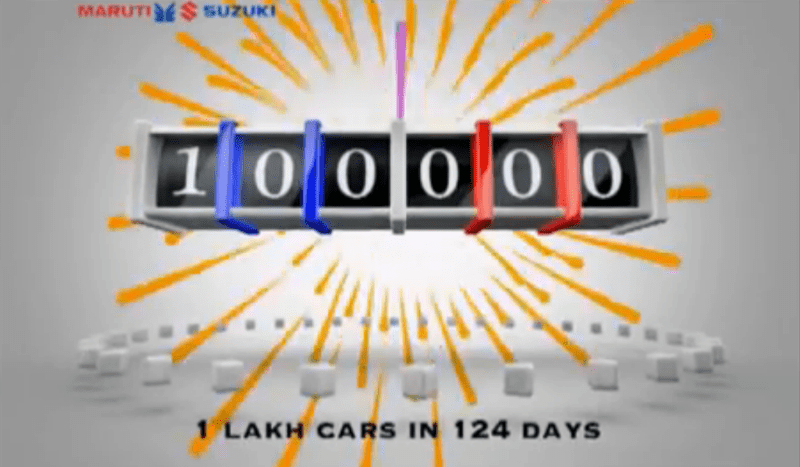 Over 1 lakh units of Maruti Alto 800