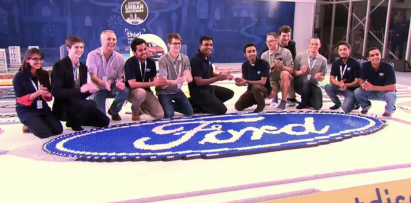India’s Biggest Domino Installation Made by Ford