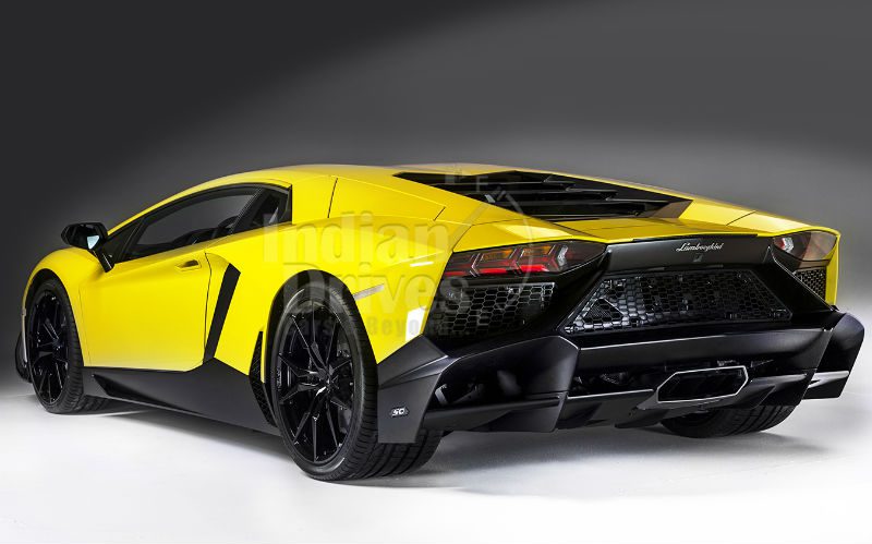 Lamborghini Aventador LP720-4 50 Back View Lamborghini Aventador LP720-4 50 Back View