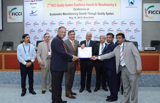 Apollo Tyres' Chennai Unit conferred
