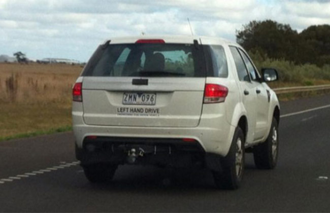 Ford Endeavour Back View