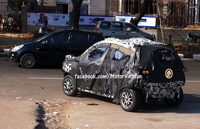 Mahindra compact SUV S101 Back View