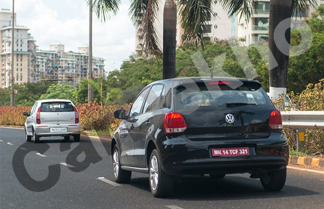 Volkswagen Polo GT TDI Spotted Testing Back View