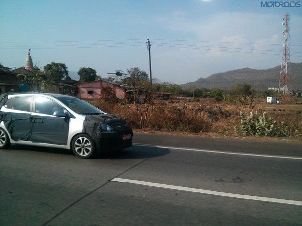 2014 Hyundai i10 caught testing