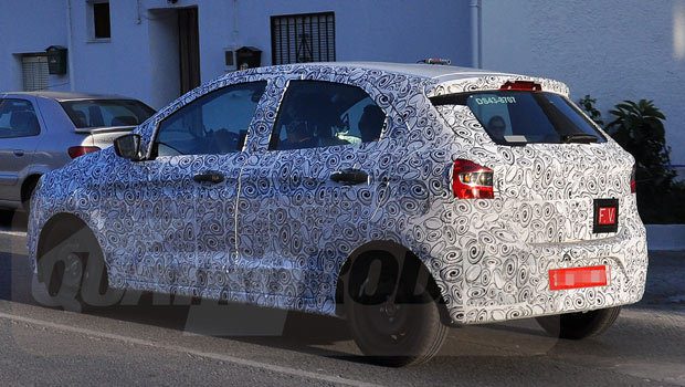 Ford Figo Spied Testing Back View
