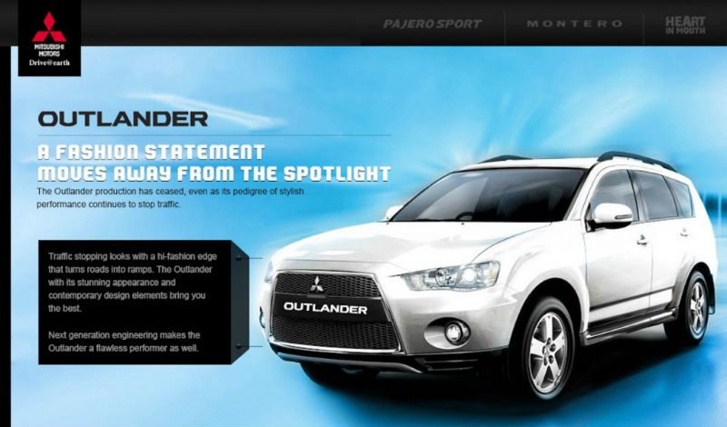Mitsubishi Outlander Discontinued in India
