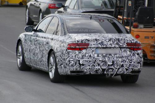 Audi A8 facelift Back View