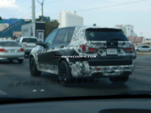 BMW X5M Spied Back View BMW X5M Spied Back View