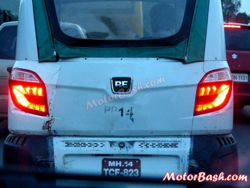 Bajaj RE60 Spy Shots Back View