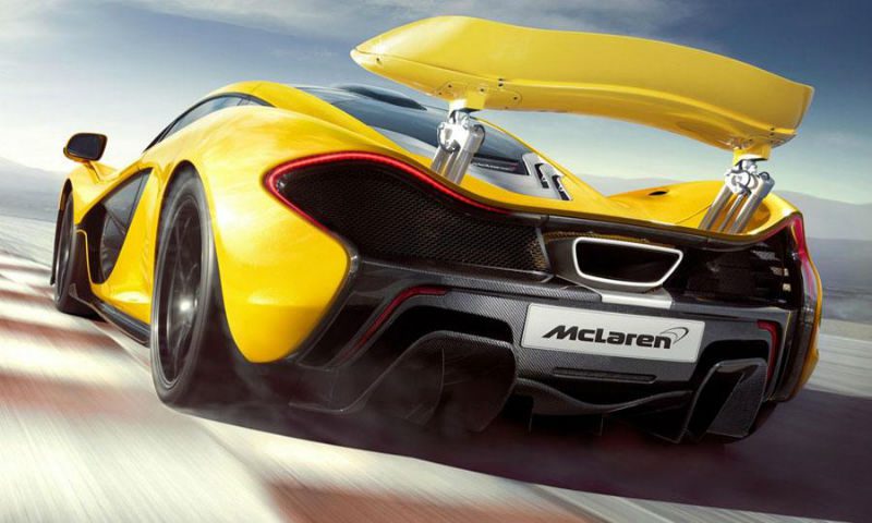 McLaren P1 Supercar Back View