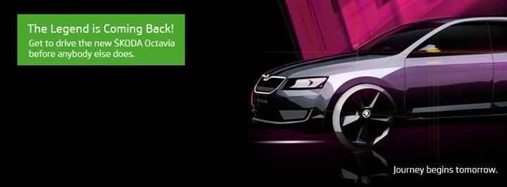 Octavia teasers Skoda official Facebook page