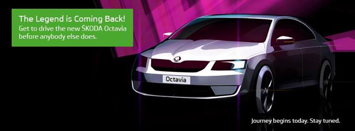 Upcoming Octavia teasers Skoda official Facebook page