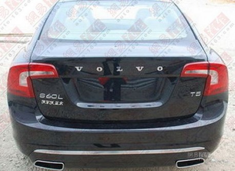 Volvo S60L Spied Testing Back View