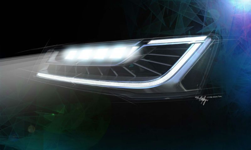 2014 Audi A8 facelift Matrix LED lights