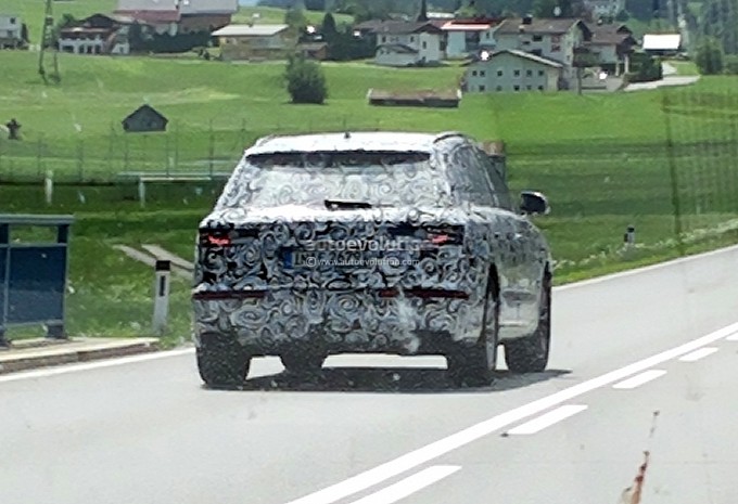 Audi Q7 SUV Prototype Begins Testing Back View