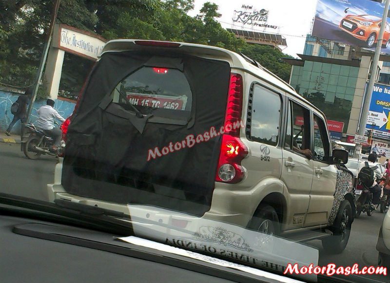Mahindra Scorpio facelift Back View