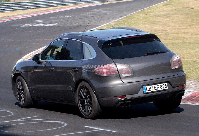 Porsche Macan Spy Shots Back View