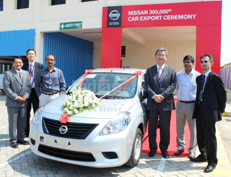 Nissan exports its 300000th car from India