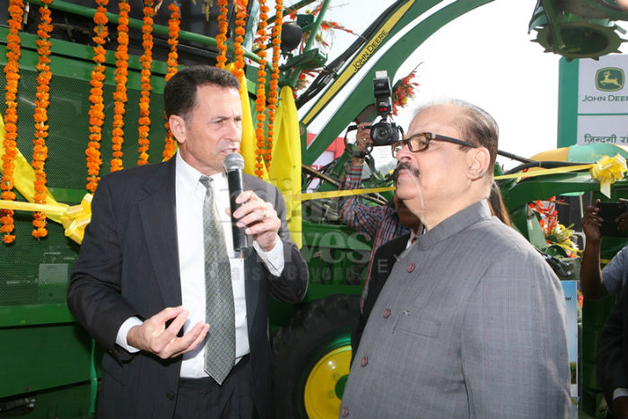 Jeff Freyou Product Marketing Manager John Deere with Hon Minister of State for Agriculture and Food Processing Shri Tariq