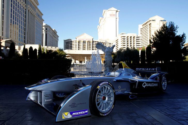 Formula E Race Car makes its First Public Appearance