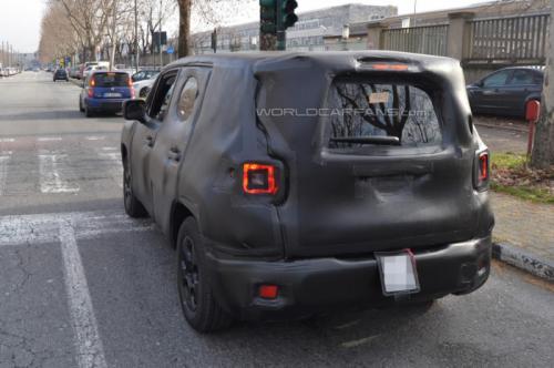 Jeep SUV Spied Testing Back View
