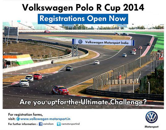 Registrations open for Volkswagen Polo R Cup India 2014 Registrations open for Volkswagen Polo R Cup India 2014