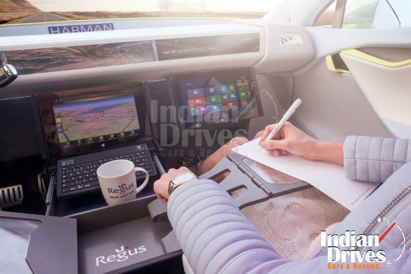 Self driving car concept Self driving car concept