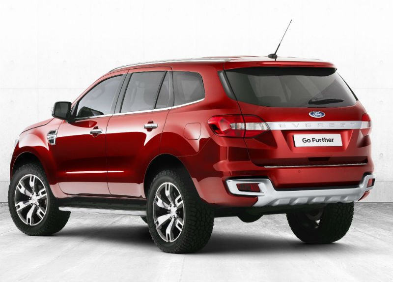 Ford Everest Concept Back View