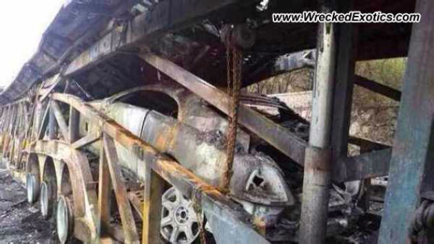 Rolls-Royce Wraith Burnt in China