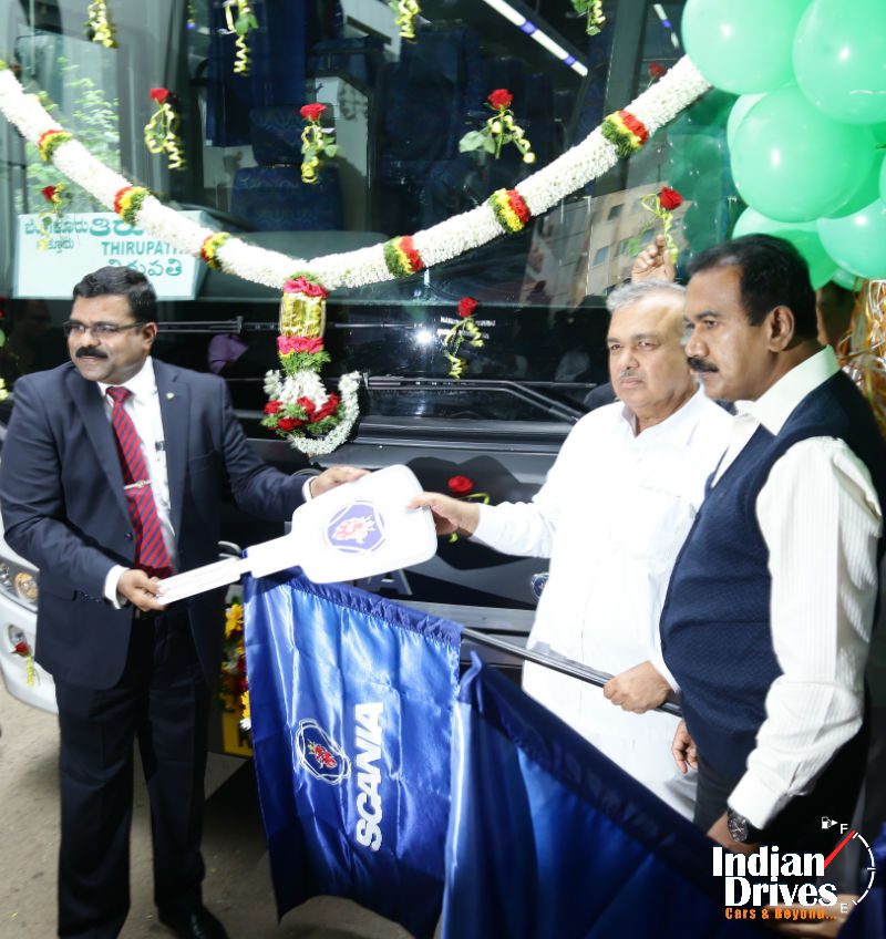 Scania Metrolink Coaches Handed Over To KSRTC For Trial Runs
